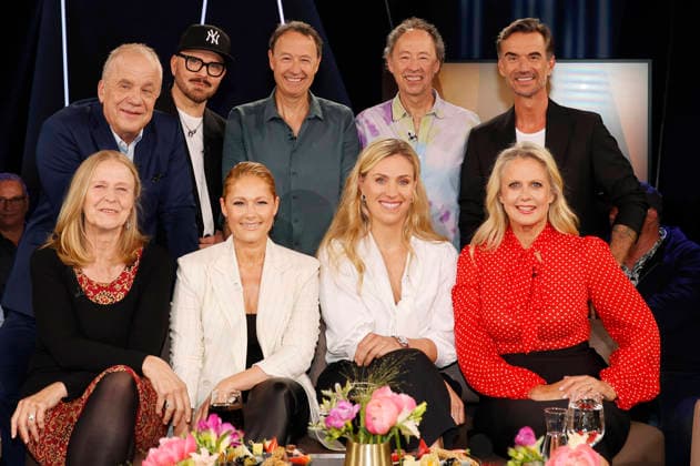 Cornelia Funke, Hubertus Meyer-Burckhardt, Armin Morbach, Helene Fischer, Frederik Braun, Angelique Kerber Gerrit Braun, Barbara Schöneberger und Florian Silbereisen bei der Aufzeichnung der NDR Talk Show im NDR Fernsehstudio Lokstedt. Hamburg, 29.04.2026 *** Cornelia Funke, Hubertus Meyer Burckhardt, Armin Morbach, Helene Fischer, Frederik Braun, Angelique Kerber Gerrit Braun, Barbara Schöneberger and Florian Silbereisen at the recording of the NDR Talk Show in the NDR television studio in Lokstedt Hamburg, 29 04 2026 Foto:xH.xHartmannx xFuturexImagex ndr_talk2804_6403