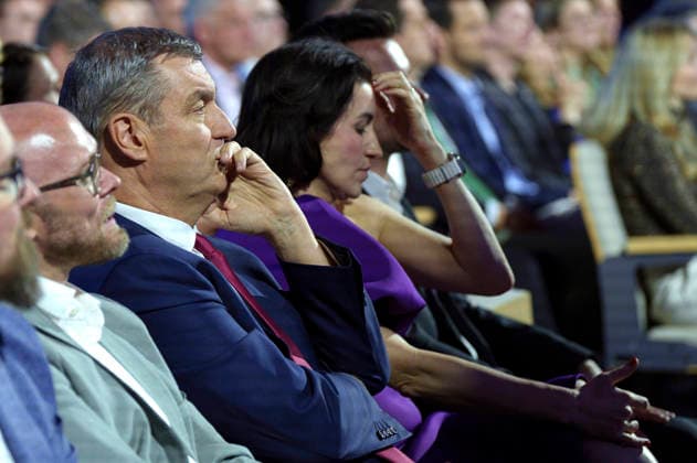 Markus Söder und Dorothee Bär bei der Verleihung des Deutschen Computerspielpreises 2026 im Herkulessaal der Residenz. München, 29.04.2026