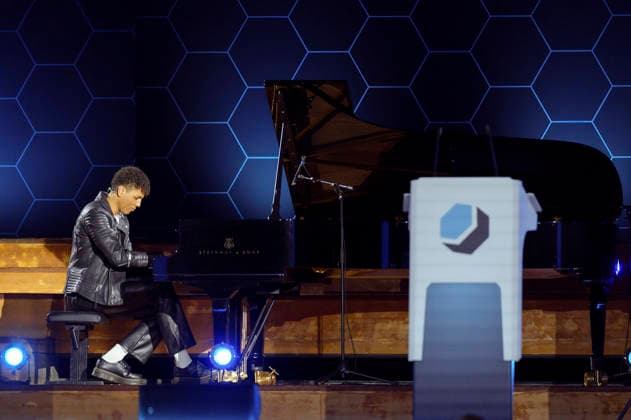 Louis Philippson bei der Verleihung des Deutschen Computerspielpreises 2026 im Herkulessaal der Residenz. München, 29.04.2026