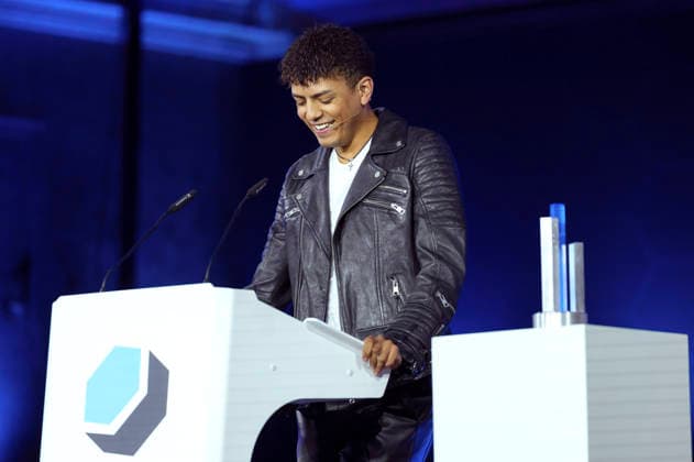 Louis Philippson bei der Verleihung des Deutschen Computerspielpreises 2026 im Herkulessaal der Residenz. München, 29.04.2026
