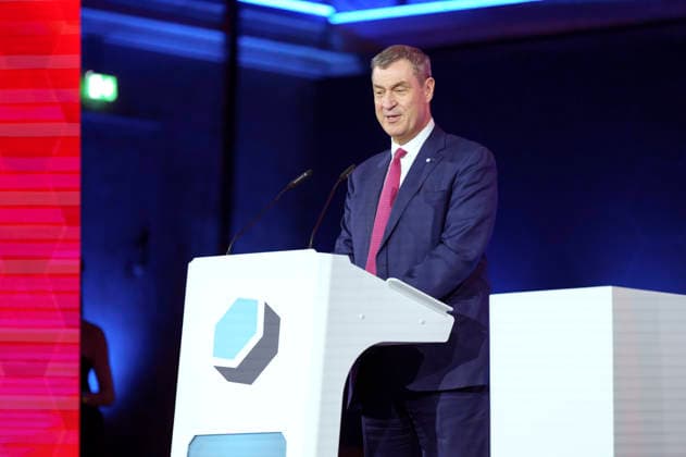 Markus Söder bei der Verleihung des Deutschen Computerspielpreises 2026 im Herkulessaal der Residenz. München, 29.04.2026