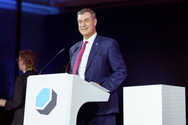 Markus Söder bei der Verleihung des Deutschen Computerspielpreises 2026 im Herkulessaal der Residenz. München, 29.04.2026