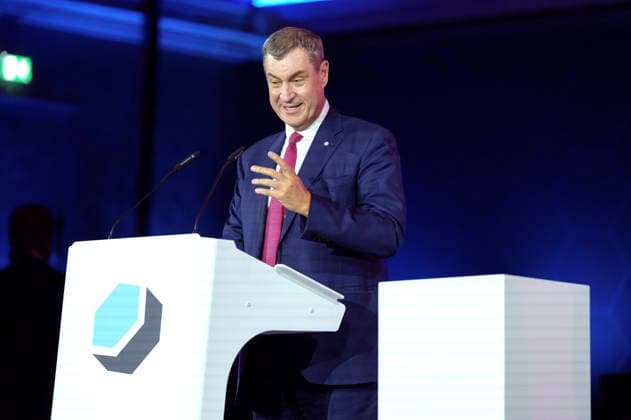 Markus Söder bei der Verleihung des Deutschen Computerspielpreises 2026 im Herkulessaal der Residenz. München, 29.04.2026
