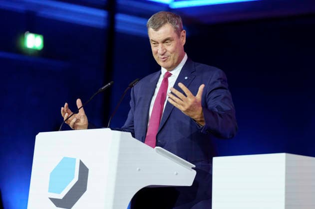 Markus Söder bei der Verleihung des Deutschen Computerspielpreises 2026 im Herkulessaal der Residenz. München, 29.04.2026