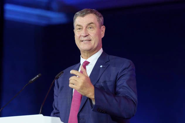 Markus Söder bei der Verleihung des Deutschen Computerspielpreises 2026 im Herkulessaal der Residenz. München, 29.04.2026