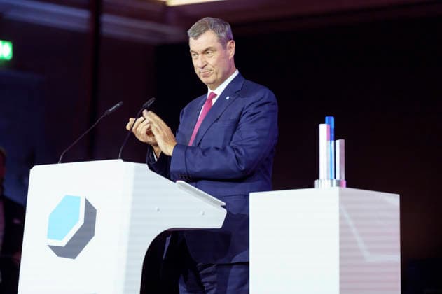 Markus Söder bei der Verleihung des Deutschen Computerspielpreises 2026 im Herkulessaal der Residenz. München, 29.04.2026