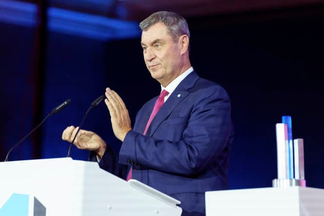 Markus Söder bei der Verleihung des Deutschen Computerspielpreises 2026 im Herkulessaal der Residenz. München, 29.04.2026