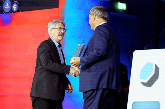 Markus Söder mit den Gewinnern der Kategorie Beste Innovation und Technologie bei der Verleihung des Deutschen Computerspielpreises 2026 im Herkulessaal der Residenz. München, 29.04.2026