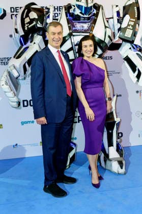 Markus Söder und Dorothee Bär bei der Verleihung des Deutschen Computerspielpreises 2026 im Herkulessaal der Residenz. München, 29.04.2026 *** Markus Söder and Dorothee Bär at the presentation of the German Computer Game Award 2026 in the Herkulessaal of the Munich Residence, 29 04 2026 Foto:xN.xKolinzx xFuturexImagex computerspielpreis_6511