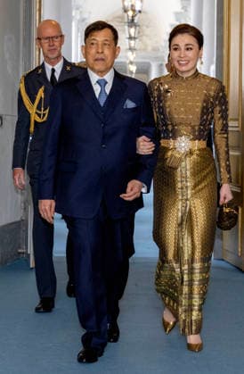 30-04-2026 Sweden King Maha Vajiralongkorn and Queen Suthida of Thailand attend the Te Deum service at the Royal Chapel to mark the celebrations of King Carl Gustafs 80th birthday in Stockholm, Sweden. Â  Copyright: xPPEx