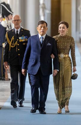 30-04-2026 Sweden King Maha Vajiralongkorn and Queen Suthida of Thailand attend the Te Deum service at the Royal Chapel to mark the celebrations of King Carl Gustafs 80th birthday in Stockholm, Sweden. Â  Copyright: xPPEx