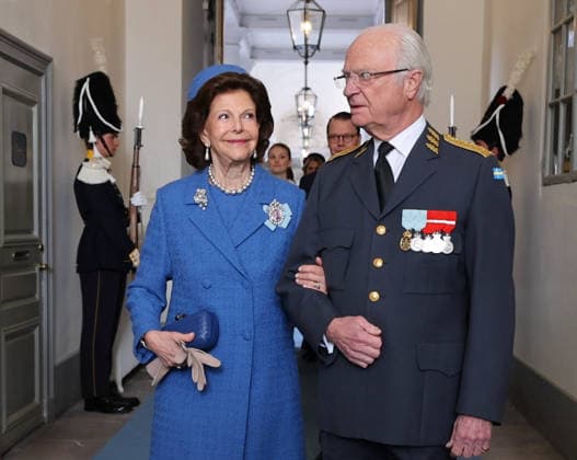 30-04-2026 Sweden King Carl XVI Gustaf and Queen Silvia attend the Te Deum service at the Royal Chapel to mark the celebrations of King Carl Gustafs 80th birthday in Stockholm, Sweden. Â  Copyright: xPPEx