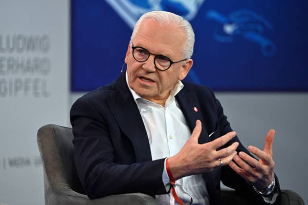 Prof. Dr. Ruediger Grube, Aufsichtsratsvorsitzender Vodafone Deutschland, Einzelbild,angeschnittenes Einzelmotiv,Halbfigur,halbe Figur. Ludwig Erhard Gipfel vom 28.-30.04.2026 auf Gut Kaltenbrunn am Tegernsee. *** Prof Dr Ruediger Grube, Chairman of the Supervisory Board Vodafone Germany, single image, cropped single motif, half figure, half figure Ludwig Erhard summit from 28 30 04 2026 at Gut Kaltenbrunn on Lake Tegernsee