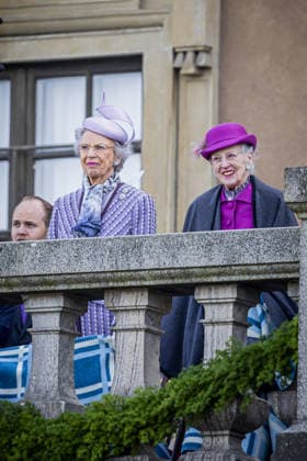 30-04-2026 Outer Queen Margrethe and Princess Benedikte attend the Swedish Armed Forces tribute on the Outer Courtyard of the Royal palace as part of the celebrations of King Carl Gustafs 80th birthday in Stockholm, Sweden. Â  Copyright: xPPEx
