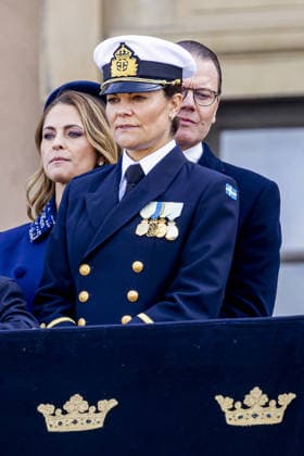 30-04-2026 Outer attend the Swedish Armed Forces tribute on the Outer Courtyard of the Royal palace as part of the celebrations of King Carl Gustafs 80th birthday in Stockholm, Sweden. Â  Copyright: xPPEx