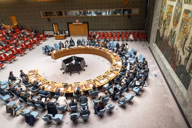 April 30, 2026, Bronx, New York, USA: Atmosphere during Security Council meeting on Non-proliferation concerning Democratic People s Republic of Korea at UN Headquarters in New York, NY on April 30, 2026. Bronx USA  - ZUMAr339 20260430_znp_r339_033 Copyright: xLevxRadinx