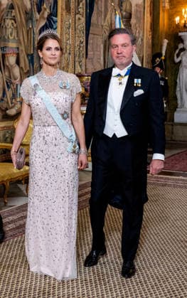 30-04-2026 Gala Princess Madeleine and Chris O Neill arriving for the galadinner at the Royal palace to mark the celebrations of King Carl Gustafs 80th birthday in Stockholm, Sweden. Â  Copyright: xPPEx
