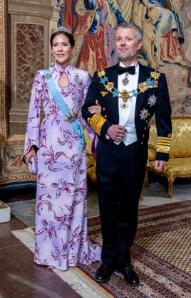 30-04-2026 Gala King Frederik and Queen Mary arriving for the galadinner at the Royal palace to mark the celebrations of King Carl Gustafs 80th birthday in Stockholm, Sweden. Â  Copyright: xPPEx