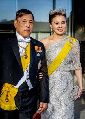 30-04-2026 Gala King Maha Vajiralongkorn and Queen Suthida of Thailand arriving for the galadinner at the Royal palace to mark the celebrations of King Carl Gustafs 80th birthday in Stockholm, Sweden. Â  Copyright: xPPEx
