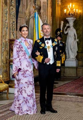 30-04-2026 Gala King Frederik and Queen Mary arriving for the galadinner at the Royal palace to mark the celebrations of King Carl Gustafs 80th birthday in Stockholm, Sweden. Â  Copyright: xPPEx
