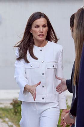 April 30, 2026, Madrid, Madrid, Spain: QUEEN LETIZIA of Spain attends a meeting with a representative group of Roma women Madrid Spain - ZUMAc260 20260430_zep_c260_010 Copyright: xMikexChicorrox