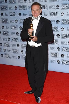 GG P ROOM EDITS Jan. 16, 2005 - Los Angeles, USA - K41139FB.62ND GOLDEN AWARDS PRESSROOM AT THE BEVERLY HILTON IN LOS ANGELES, CA.1-16-2005. FITZROY BARRETT- 2005.ROBIN WILLIAMS Copyright: xFitzroyxBarrettx
