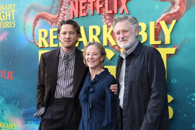 Los Angles CA Apr 30: Lewis Pullman, Tamara Hurwitz and Bill Pullman at Remarkably Bright Creatures Film Premiere, Los Angeles, California on April 30, 2026 Credit: USA  - ZUMAa123 20260430_zaa_a123_046 Copyright: xAdMediax
