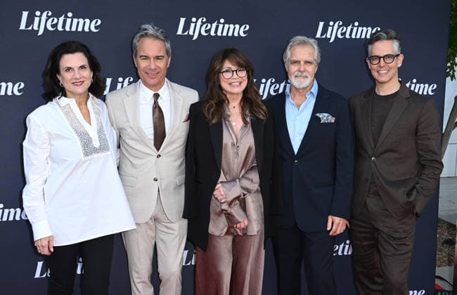 Lifetime™s ˜Love, Again™ FYC Nancey Silvers, Eric McCormack, Valerie Bertinelli, Henry Czerny and David Strasser arriving to Lifetime™s Love, Again FYC at the Television Academy s Wolf Theatre at the Saban Media Center on April 30, 2026 in North Hollywood, CA. North Hollywood Television Academy s Wolf Theatre at the Saban Media Center California USA Copyright: xLeexWattx xAFF-USA.COMx