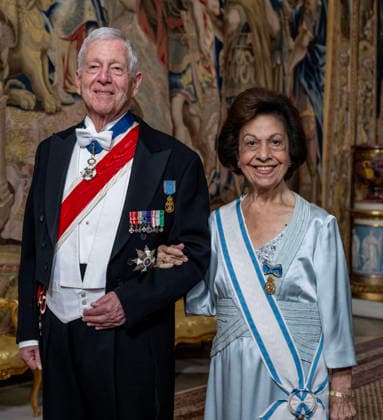 30-04-2026 Gala arriving for the galadinner at the Royal palace to mark the celebrations of King Carl Gustafs 80th birthday in Stockholm, Sweden. Â  Copyright: xPPEx