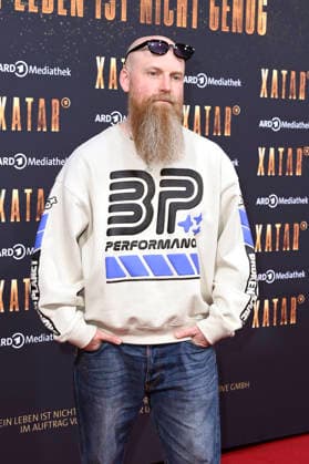 Tobias Toxik Kargoll bei der Premiere der ARD-Dokuserie Xatar - Ein Leben ist nicht genug in der Fotografiska Berlin. Berlin, 30.04.2026