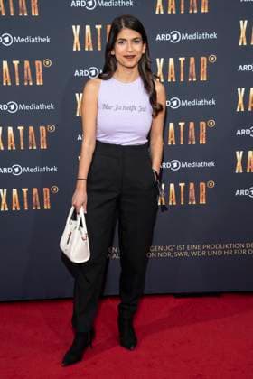 ABB XATAR- Daniela Sepehri zu Gast auf dem roten Teppich bei der Premiere der ARD TV Dokuserie Xatar Ein Leben ist nicht Genug in der Friedrichstrasse112 am 30.04.20236 in Berlin Berlin Deutschland