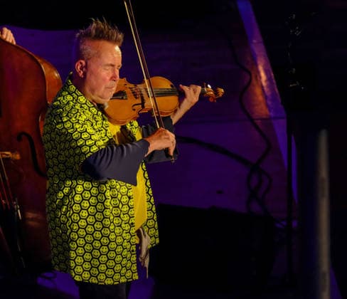 Nigel Kennedy. Cheltenham Jazz Festival. Cheltenham UK. 1 May 2026. B5776. Cheltenham Jazz Festival.Violin Virtuoso Nigel Kennedy celebrating his 70th birthday with Alec Dankworth, son of Johnny Dankworth & Cleo Lane. Entertaining a sell out Cheltenham T Nigel Kennedy. Cheltenham Jazz Festival. Cheltenham UK. 1 May 2026. B5776. Cheltenham Jazz Festival.Violin Virtuoso Nigel Kennedy celebrating his 70th birthday with Alec Dankworth, son of Johnny Dankworth & Cleo Lane. Entertaining a sell out Cheltenham Town audience., Credit:Charlie Bryan Avalon  Copyright: xCharliexBryanx xAvalonx 1095850081