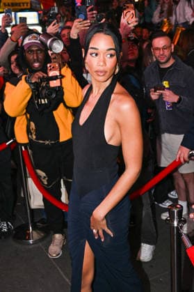 Laura Harrier Arrivals and exits at Vogues Pre Met Gala Party at Madame Tussauds in Times Square in New York City, NY, USA, May 1, 2026 Gedeon Taieb Bestimage Celebs attending Vogues Pre Met Gala Party at Madame Tussauds in Times Square, New York New York Etats Unis  Copyright: xGedeonxTaiebx xBestimagexGedeonxTaiebx xBestimagex