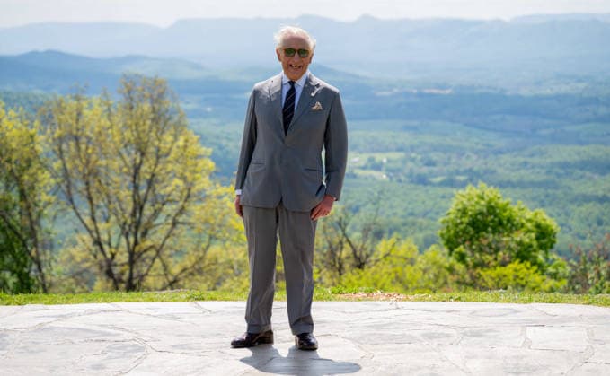 May 2, 2026, Front Royal, Va, United States: King Charles III of the United Kingdom, remarks at an overlook during a visit to the Shenandoah National Park Dickey Ridge section, April 30, 2026 in Front Royal, Virginia. The King is visiting in celebration of the 250th anniversary of American independence. Front Royal United States - ZUMAp138 20260502_zaa_p138_005 Copyright: xShenandoahnps NationalxParkx