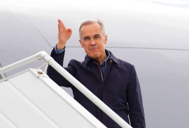 May 2, 2026, Ottawa, On, CAN: Prime Minister Mark Carney departs Ottawa on Saturday, May 2, 2026. Carney will arrive in Yerevan, Armenia, to attend the 8th European Political Community Summit. Ottawa CAN  - ZUMAc35_ 20260502_zaf_c35_056 Copyright: xSeanxKilpatrickx