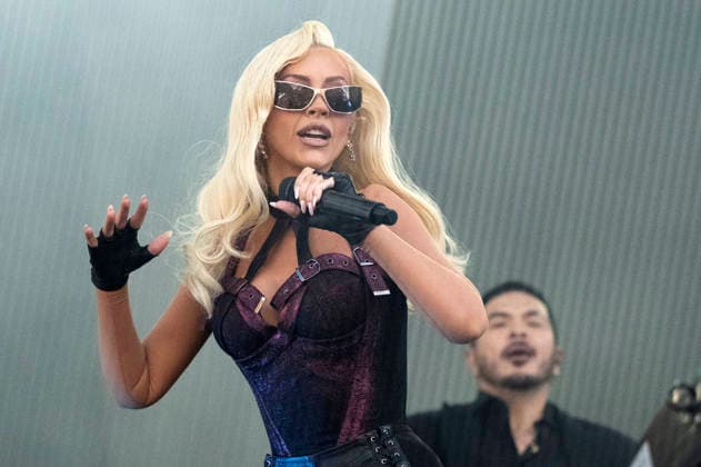 Christina Aguilera live beim Top of the Mountain Closing Concert 2026 auf der Ischgl Stage auf der Idalp. Ischgl, 02.05.2026
