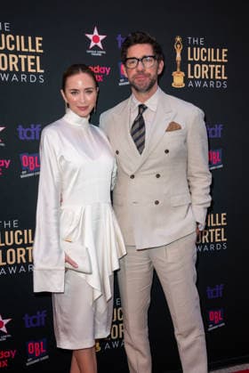 41st Annual Lucille Lortel Awards 03 May 2026 - New York, New York - Emily Blunt, John Krasinski. 41st Annual Lucille Lortel Awards held at NYU Skirball Center. Photo Credit: Christopher Smith AdMedia New York New York United States EDITORIAL USE ONLY  Copyright: xx ChristopherxSmithx admphotostwo986556