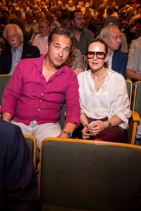 ABB HASEPREMIERE- Andreas Elsholz and Denise Zich zu Gast bei der Pemiere von Es ist nur eine Phase Hase in der Komoedie am Kurfuerstendamm im Ernst-Reuter-Saal a, 03.05.2026 in Berlin Berlin Deutschland