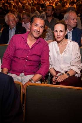 ABB HASEPREMIERE- Andreas Elsholz and Denise Zich zu Gast bei der Pemiere von Es ist nur eine Phase Hase in der Komoedie am Kurfuerstendamm im Ernst-Reuter-Saal a, 03.05.2026 in Berlin Berlin Deutschland