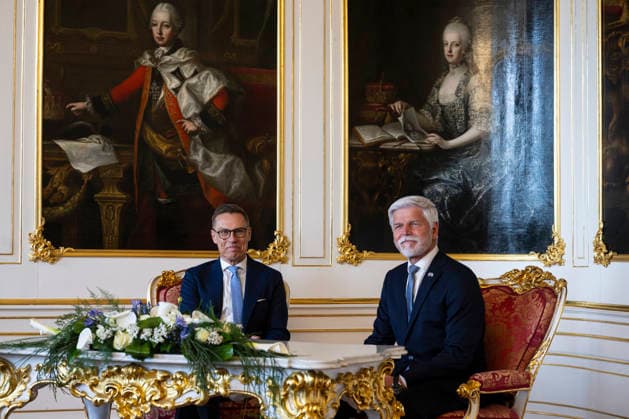 From left Finnish President Alexander Stubb during private talks with Czech President Petr Pavel in Prague Castle, Czech Republic, May 4, 2026. (CTKxPhoto MichalxKamaryt) CTKPhotoP2026050402342  CTKPhotoP2026050402342