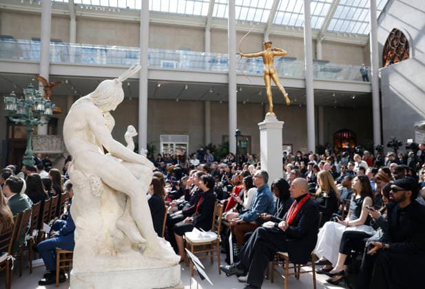 Guests listen to remarks at the press preview for the 2026 Met Gala celebrating Costume Art at The Metropolitan Museum of Art on Monday, May 4, 2026 in New York City. Costume Art was curated by Andrew Bolton, Curator in Charge, and The Costume Institute s first exhibition in The Met s new, nearly 12,000-square-foot galleries adjacent to the Great Hall which displays The Costume Institute s annual spring exhibition.  NYP20260504106 JOHNxANGELILLO