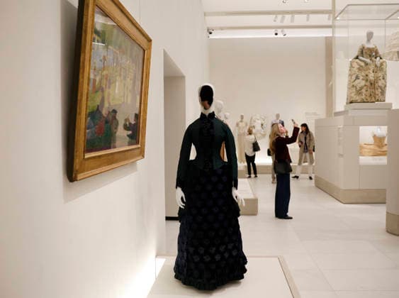 Fashion creations are on display at the press preview for the 2026 Met Gala celebrating Costume Art at The Metropolitan Museum of Art on Monday, May 4, 2026 in New York City. Costume Art was curated by Andrew Bolton, Curator in Charge, and The Costume Institute s first exhibition in The Met s new, nearly 12,000-square-foot galleries adjacent to the Great Hall which displays The Costume Institute s annual spring exhibition.  NYP202605043015 JOHNxANGELILLO