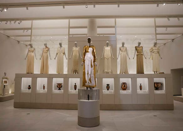 Fashion creations are on display at the press preview for the 2026 Met Gala celebrating Costume Art at The Metropolitan Museum of Art on Monday, May 4, 2026 in New York City. Costume Art was curated by Andrew Bolton, Curator in Charge, and The Costume Institute s first exhibition in The Met s new, nearly 12,000-square-foot galleries adjacent to the Great Hall which displays The Costume Institute s annual spring exhibition.  NYP202605043023 JOHNxANGELILLO
