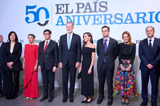 04-05-2026 Barcelona Queen Letizia and King Felipe attend the 50th anniversary of the El Pais newspaper at the Maritime museum in Barcelona. No Spain Â  Copyright: xPPEx