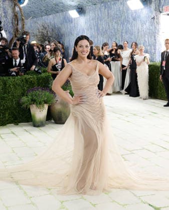 Ashley Graham arrives on the red carpet for the 2026 Met Gala celebrating Costume Art at The Metropolitan Museum of Art on Monday, May 4, 2026 in New York City.  NYP20260504304 JOHNxANGELILLO