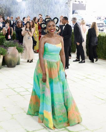 Jamila Robinson arrives on the red carpet for the 2026 Met Gala celebrating Costume Art at The Metropolitan Museum of Art on Monday, May 4, 2026 in New York City.  NYP20260504317 JOHNxANGELILLO
