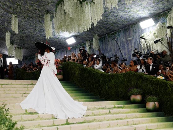 Naomi Osaka arrives on the red carpet for the 2026 Met Gala celebrating Costume Art at The Metropolitan Museum of Art on Monday, May 4, 2026 in New York City.  NYP20260504333 JOHNxANGELILLO