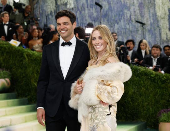 Steven Dubb and Selby Drummond arrive on the red carpet for the 2026 Met Gala celebrating Costume Art at The Metropolitan Museum of Art on Monday, May 4, 2026 in New York City.  NYP20260504326 JOHNxANGELILLO