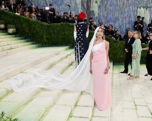 Tina Raja arrives on the red carpet for the 2026 Met Gala celebrating Costume Art at The Metropolitan Museum of Art on Monday, May 4, 2026 in New York City.  NYP20260504320 JOHNxANGELILLO