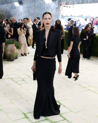 Rebecca Hall arrives on the red carpet for the 2026 Met Gala celebrating Costume Art at The Metropolitan Museum of Art on Monday, May 4, 2026 in New York City.  NYP20260504346 JOHNxANGELILLO